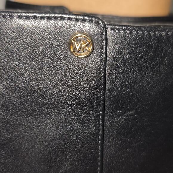 Michael Kors Alina Black Leather Ankle Boots Stiletto Heel Pointed Toe Womens 8M - Picture 8 of 16